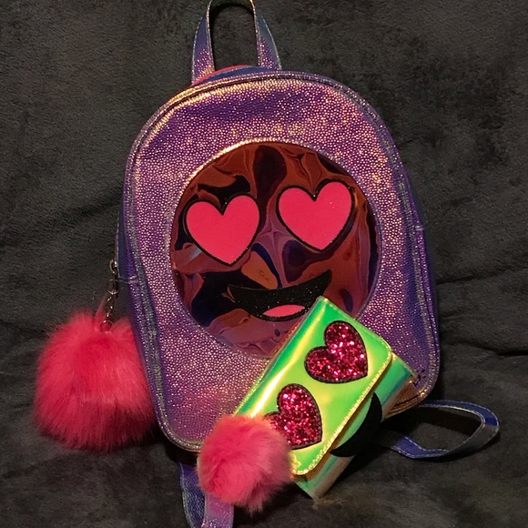 Justice Emoji Backpack & Wallet Set - Picture 3 of 3